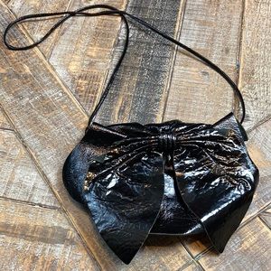 Susan Farber patent leather bow crossbody purse. So cute!